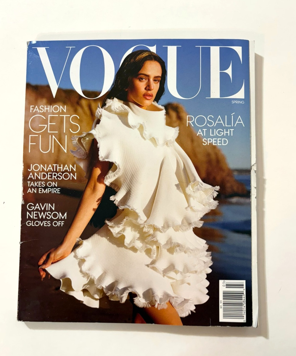 USA Vogue Magazine: Rosalia , Gavin Newsom, Apple Martin, Fashion, Spring 2026